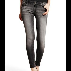 DL1961 Dark Grey Emma Drizzle Skinny Jeggings Jeans